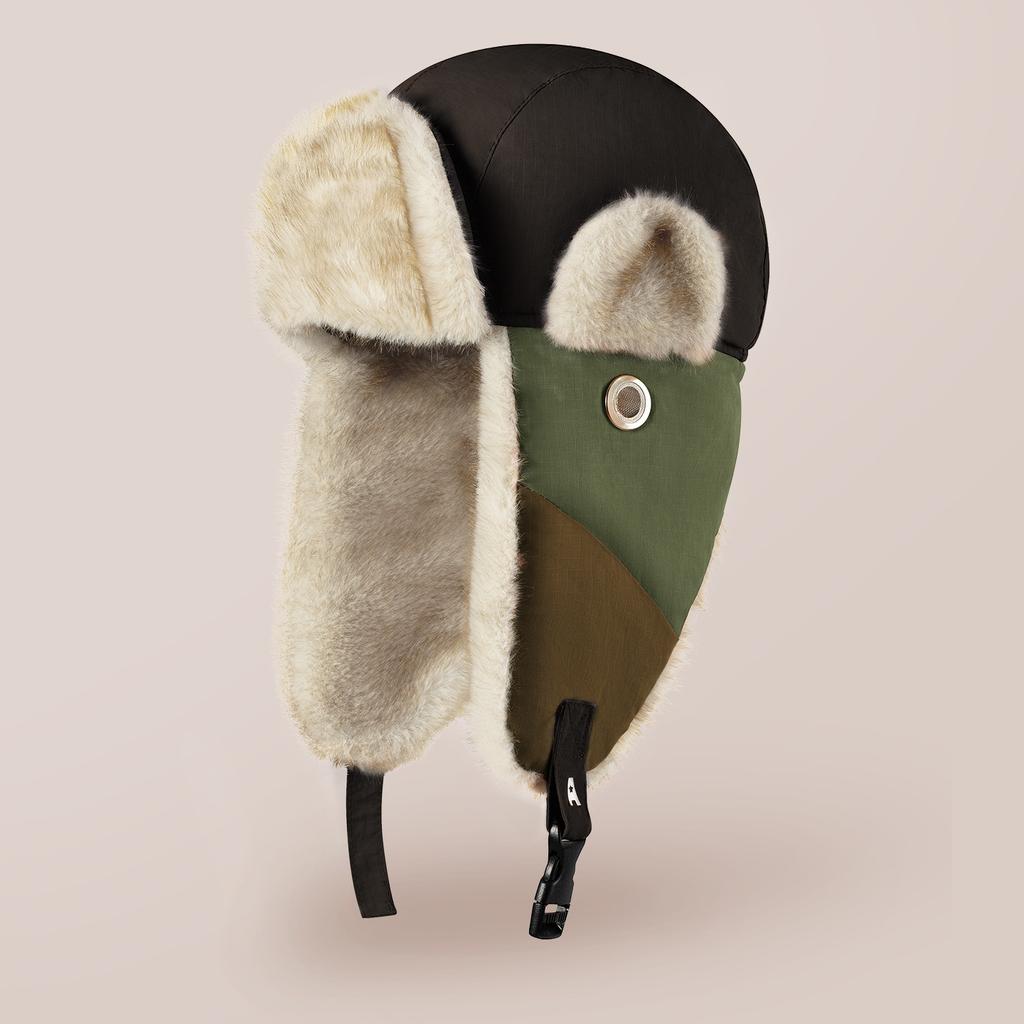 Winter cold hat for men and women riding windproof and warm leather Northeast Lei Feng hat thickened ear protector tide BM