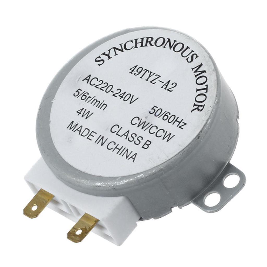 Microwave Oven Synchronous Motor 5//6RPM AC 220-240V 50//60Hz CW//CCW w Cable LW