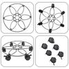 Plant Stand On Wheels Flower Cart Plant Mover With Wheels 3X Heavy Duty Metal Planter Pallet Flower Pot Mover With 6 Casters For