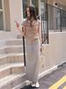 Madin Easy String Long Skirt_Gray