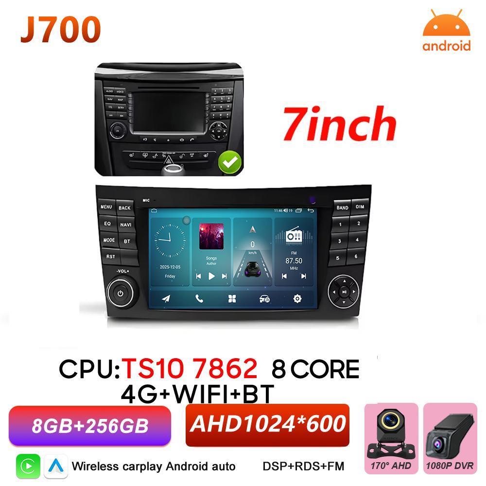 Car Stereo Navigation For Mercedes Benz E Class S211 W211 CLS Class C219 2002-2010 Wireless Carplay Car Radio Android Head Unit