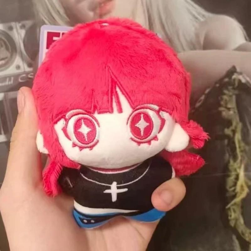 K Pop Yuqi Cute 10cm Red Plush Toy Keychain Cartoon Keychain Backpack Pendant Celebrity Fans Support Collection Gift Xmas