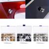 254 Pieces Guitar Screw Kits 9 Types Assortment Set with Springs for Guitar Bridge, Pickguard, Tuner, Switch, Neck Plate