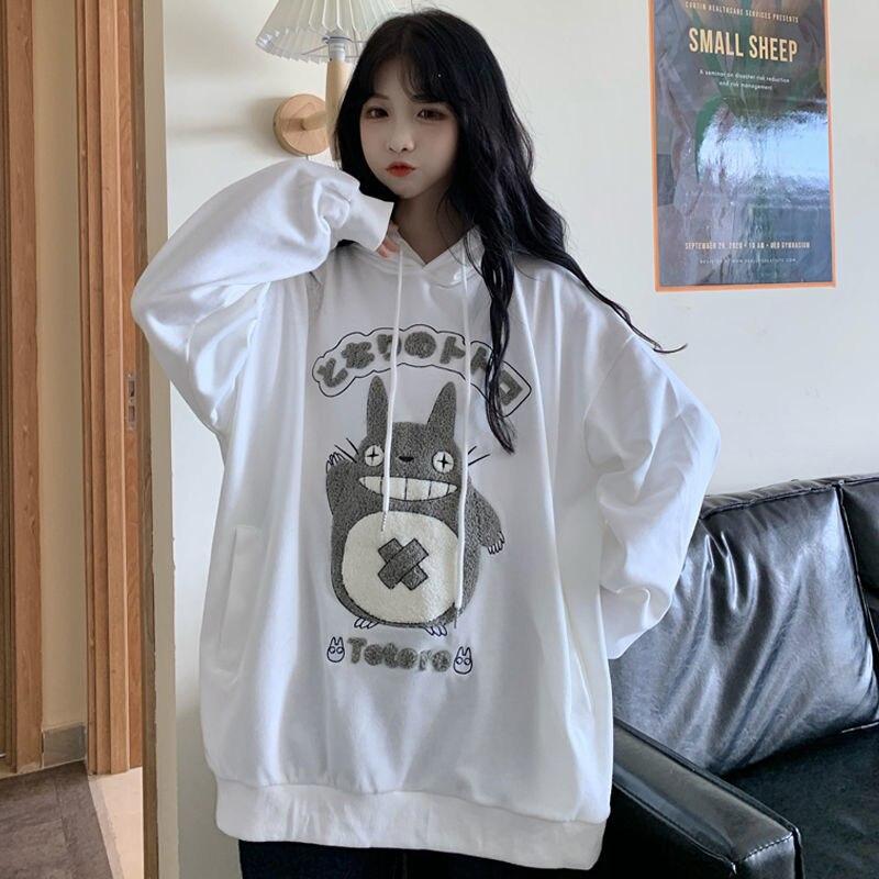 Kawaii Hoodie Cute Asian Hoodies Jacket Y2k Harajuku Kawaii Cat