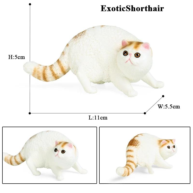 Oenux Kitty Dog Animals Model Action Figure Siamese Husky Pug Rottweiler Puppy Figurines PVC Cute Collection Toy Kids Gift