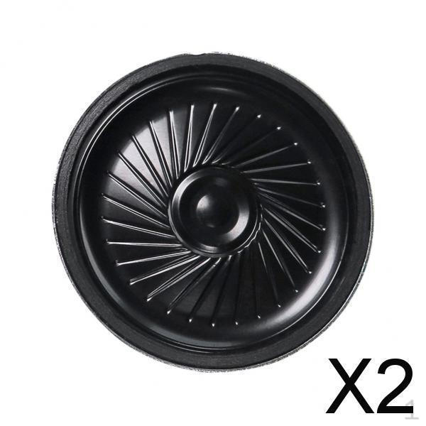 

2x Черные встроенные динамики, Круглые громкоговорители, Сабвуфер, 8 Ом 1 Вт.