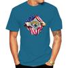 Football T Shirt Men Cotton Print American Flag Crack Graphic Short Sleeve Tees NFL Team Fan Casual Sports Tops Summer O-Neck Daily Wear Shirts