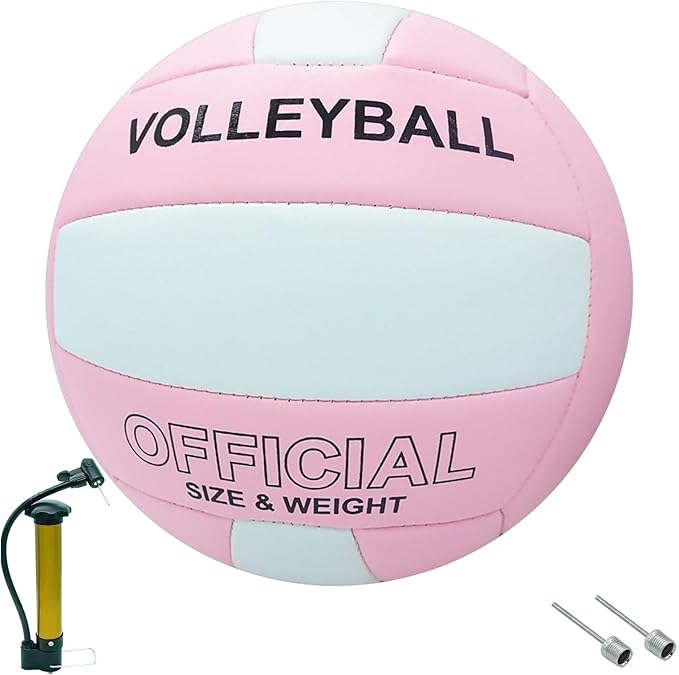 

Soft Beach Volleyball - Official Size 5, For Indoor Training and Competition розовый