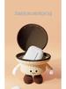 Cute Veggie Mini Coin Purse & Earphone Holder with Dazed Expression - Silicone Pendant for Kids