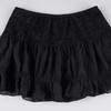 Spring/Summer Ballet Style High Waist Black Lace A-line Skirt for Women