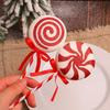 10Pcs Wholesale New colorful Christmas lollipop decoration holiday big lollipop candy Christmas tree decoration