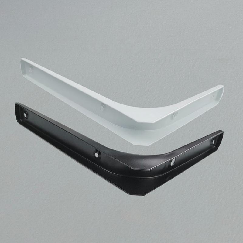 Helf Brackets L-Shaped Floating Wall Shelves Black And White Stainless Steel Bore Stand Bracket Support Hardware Home