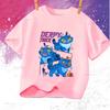Summer Vintage KPop Demon Hunters Pet Tiger Cartoon Children T-Shirt Anime Short Sleeve Girl Boy Tee Shirt Cute Tops Kid Clothes