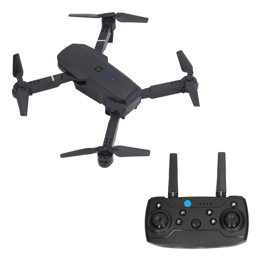 E88 4 Axle Aerial Quadcopter HD Double Camera High Resolution Flipping Folding RC Drone Black