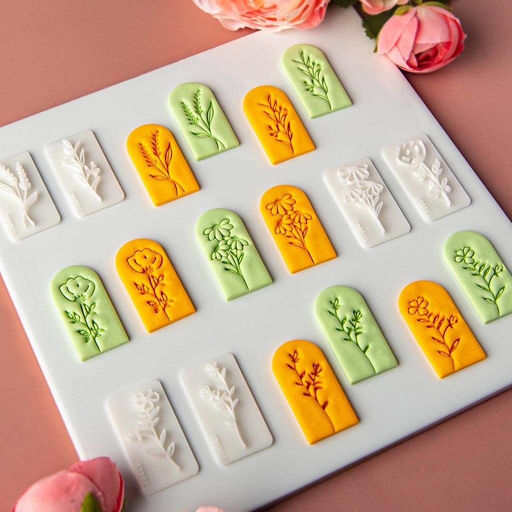 7 Piece DIY Craft Tool Set for Creating Floral Polymer Clay Earrings Accessory Tool Jewelry Mould for Hobbyists