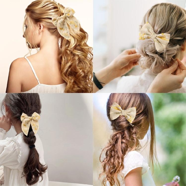 Bowtie Hair Bows Hair Clip Ribbon Elegant Bows Hair Clip Hair Bows for Women, Bowtie Hair Bows