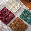 Cloth Ring Earrings Display Plate Light Luxury Jewelry Shop Counter Accessory  Women