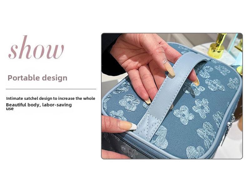 2023 Women's Large Capacity Fabric Cosmetic Handbag - Portable Wash & Storage