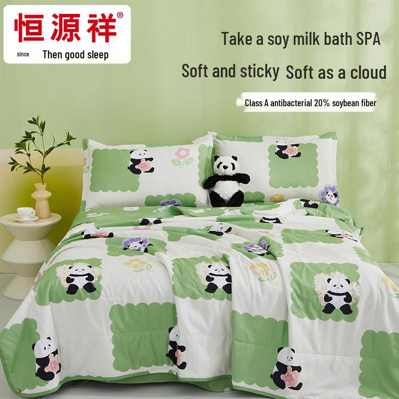

Hengyuanxiang Antibacterial Soybean Fiber Summer Quilt