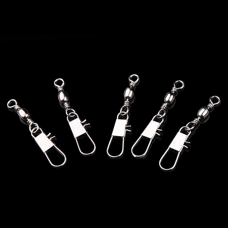 Type B Snap Swivel Barrel-Shaped Figure-8 Ring Connector for Sea Rod Fishing