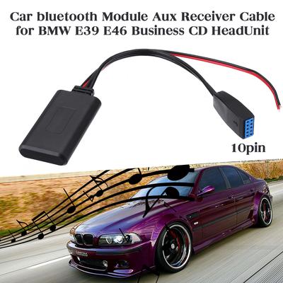 Car Bluetooth module audio Aux 10-pin Cable For BMW E46 2002-2006 busines CD