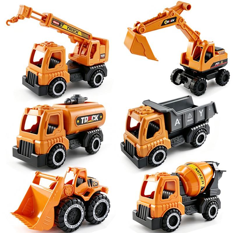Inertial Driving Construction Truck Toy Beach Digger Bulldozer Tipper Early Education Construction Vehicles Toys Kids Toys