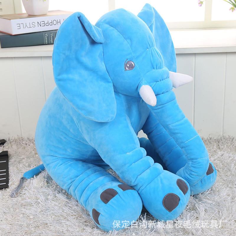 Adorabile Elefante Peluche Giocattolo Morbido Cotone PP Animale di Peluche Bellissimo Regalo