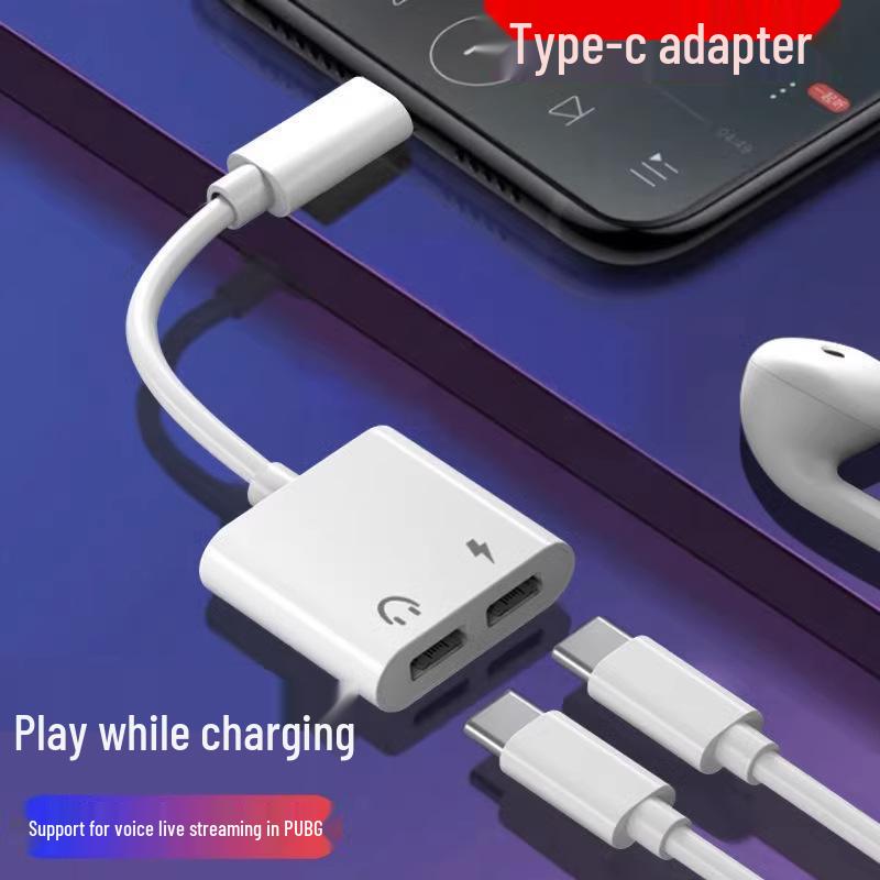 3.5mm Audio and Charging Adapter for iPhone 15/16 - Type-C/USB-C Compatible