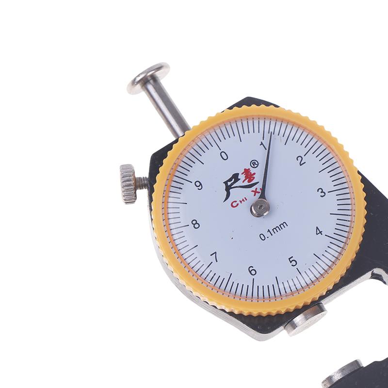 Leather Gauge Thickness 0-10Mm Accuracy 0.1Mm Dial Paper Meter Tester For Hollow Pipe Or Circular Tube Caliper Measuring Tool