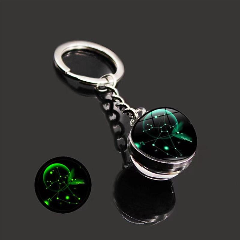 

1PC Sturdy Handbags Sphere Backpacks Zodiac Gift Keychain Bags Starry Sky Decoration Durable Luminous L