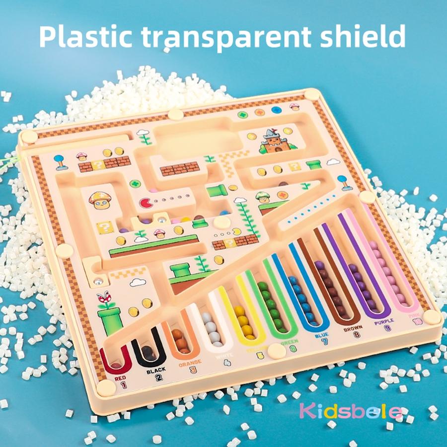 Magnetic Maze Walking Ball Education Puzzle Toy Number Color Classification Counting Logical Toy Birthday Chrismas Gift For Kids