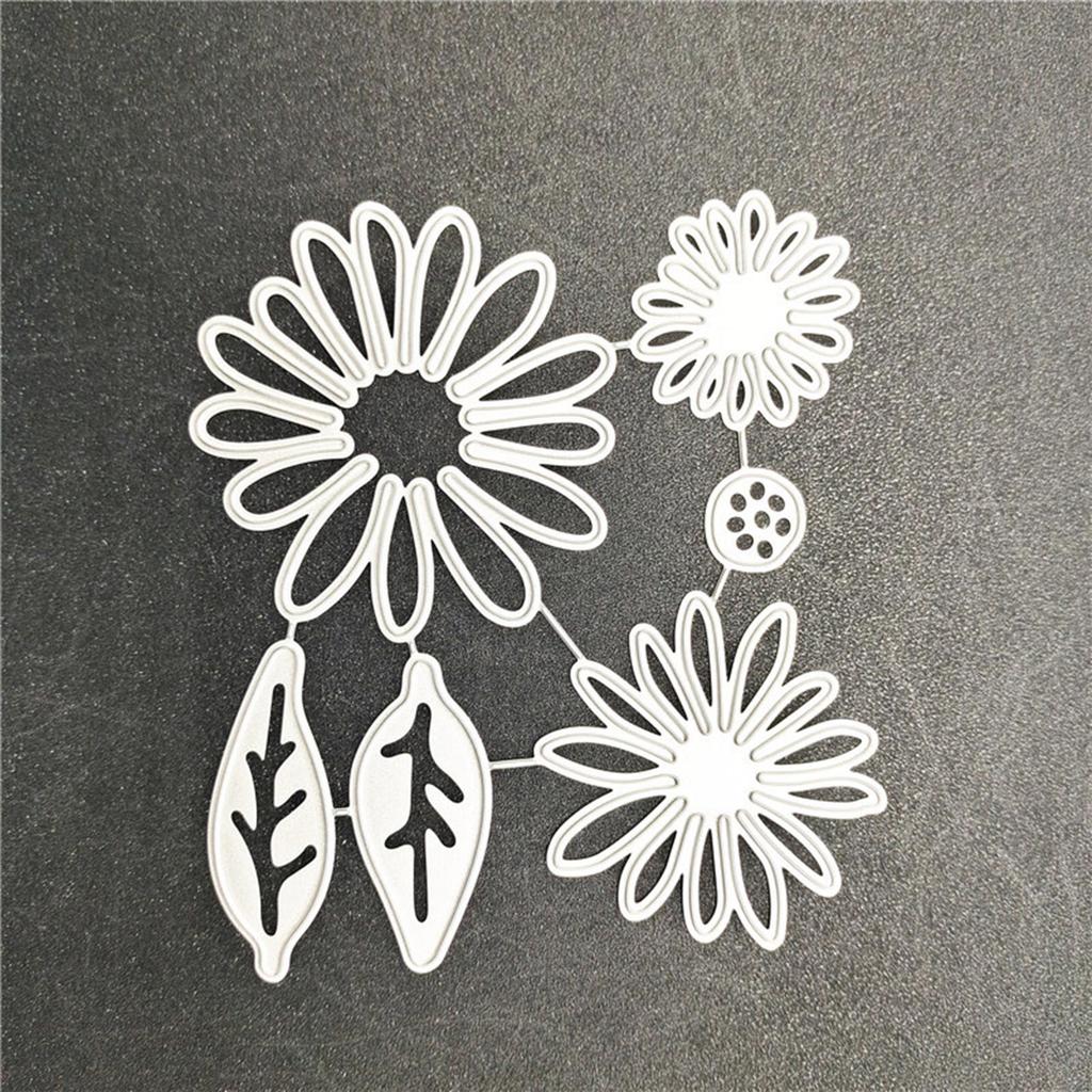 Flower and Leaves Cutting Dies Embossing Die Cuts Templates for Card Making Scrapbooking DIY Papercraft Album Crafts