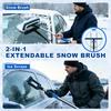 40" Extendable Snow Brush & Ice Scraper, Anti-Slip Grip, 360° Head, Detachable EVA Brush & ABS Scraper for Cars, Trucks & SUVs