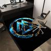 1pc Ice Fire Themed Rug for Home Decor, Non-slip Office Carpet, Chair mat, Outdoor Mat, Christmas and Halloween gifts-0731098