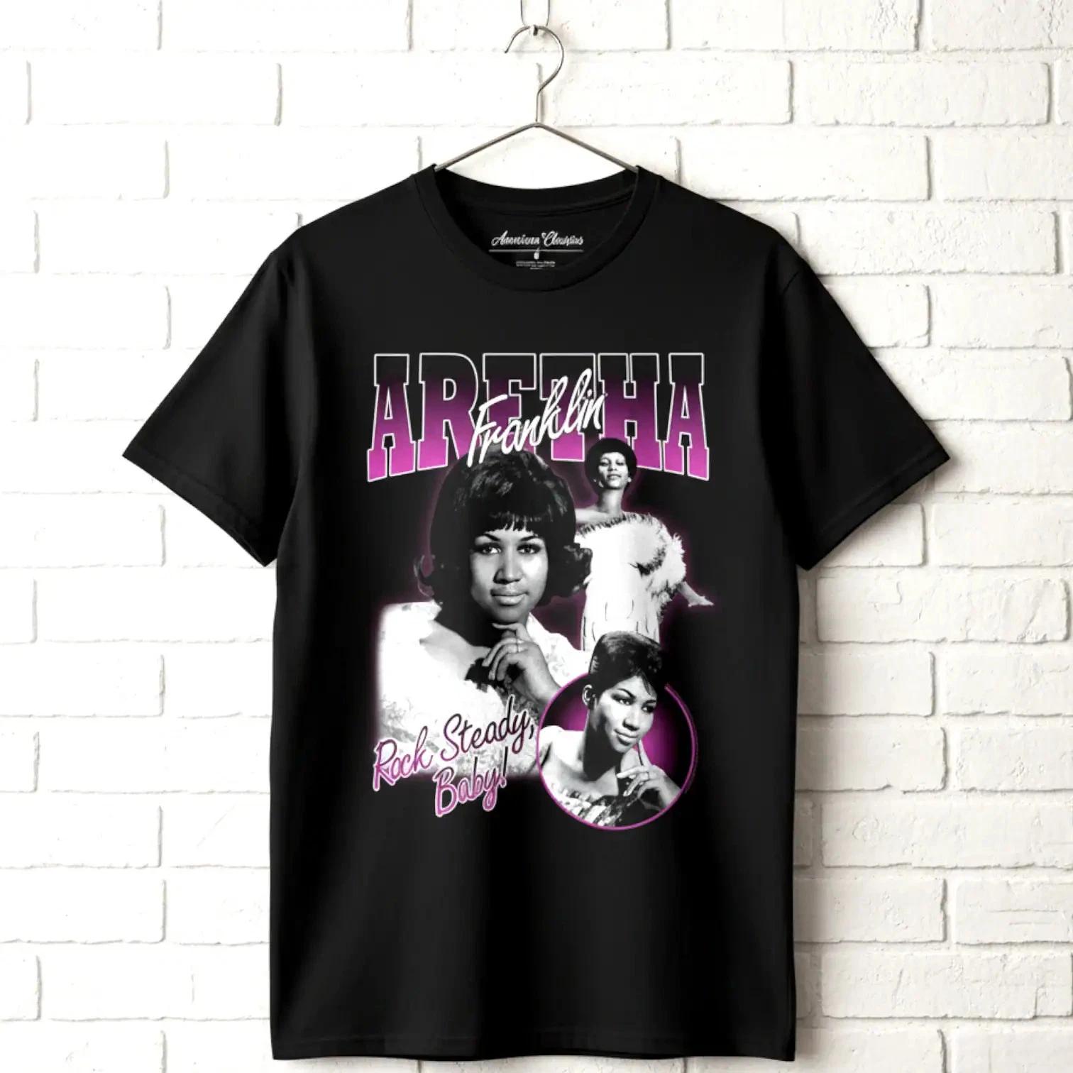 Aretha Franklin Rock Steady Baby Men s T Shirt XS
