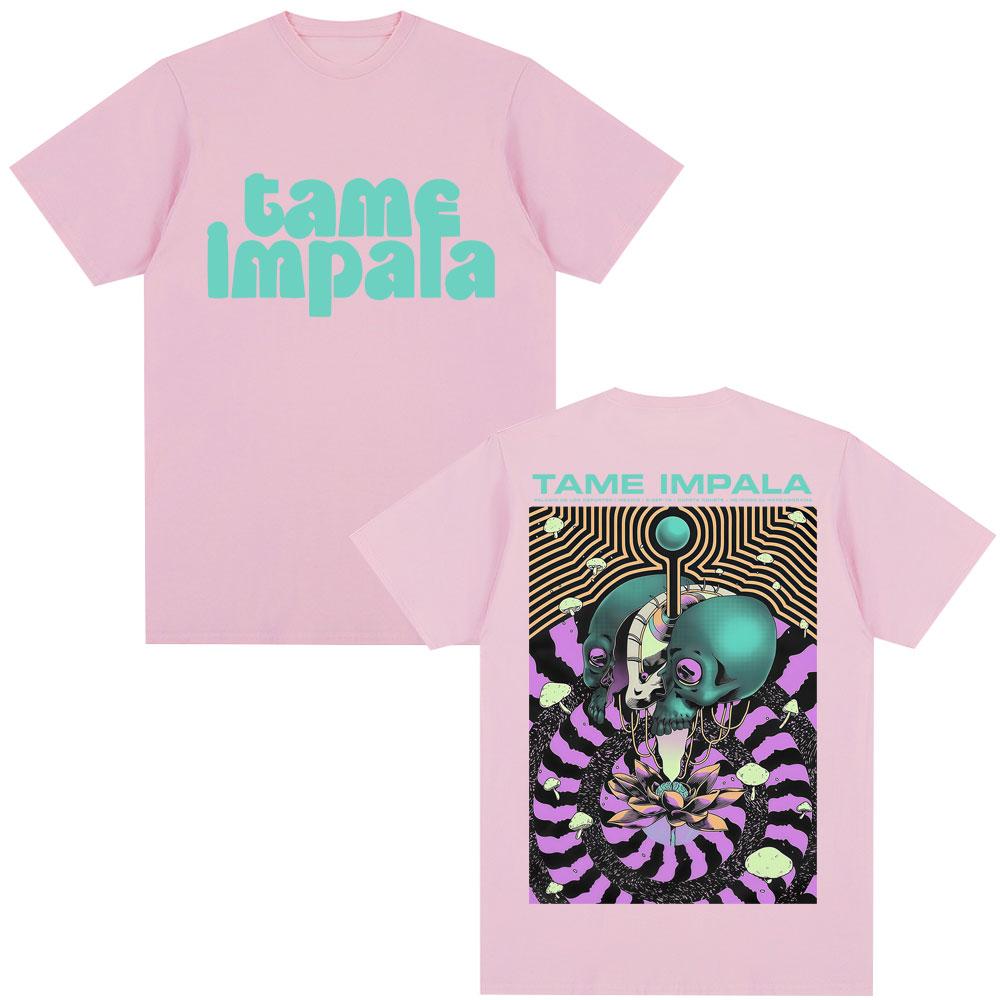 Vintage Rock Band Tame Impala T-shirt Men Women Harajuku Fashion Gothic T-shirts Oversized Casual Cotton T Shirt Male Streetwear