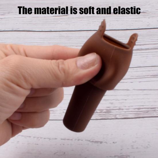 Yousheng 4Pcs Silicone Wine Stopper with Handle Leak-proof Food Grade Universal Beer Champagne Glass Bottle Sealer Sealing Cover Kitchen Supplies