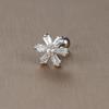 Gold Stainless Steel Earrings with Zircon Studs - Creative and Elegant Design