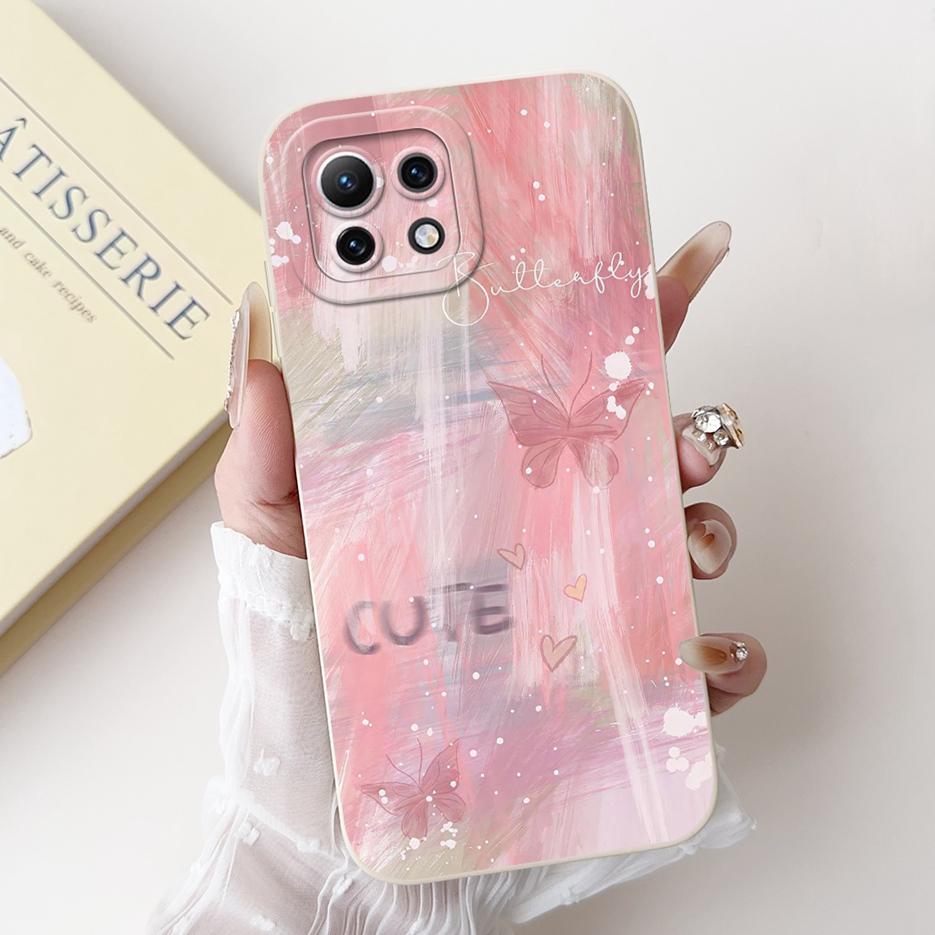 For Xiaomi Mi 11 Lite 5G Case Cute Cartoon Cover Shockproof Soft TPU Phone Case For Xiaomi Mi 11 Lite NE 5G 11Lite Mi11Lite Bags