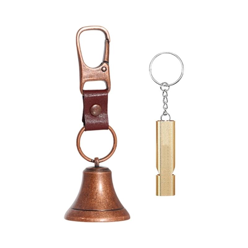 Bear Bell for Outdoor Safety Loud Ringing to Deter Wildlife Easy Clip Attachment Alloy Lightweight Design for Hiking