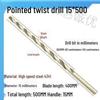 Extra Long 5060 Cm Twist Drill Bit, 500mm High-Speed Steel, Straight Shank for Deep Hole Drilling In Stainless Steel, Wood, 468 Industrial Series.