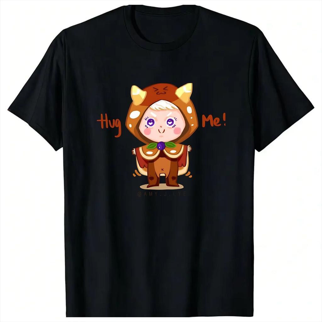 cookie run characters T Shirts Unisexs Cotton Fun TShirt O Neck Tees Short Sleeve Tops Graphic Printed