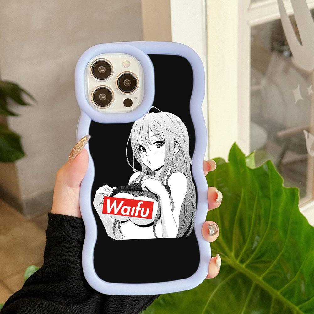 Ae81 Hentai Harajuku Anime Girl art Protective Phone Cases for Samsung S24 Plus S23 Ultra A14 A55 A06 Honor Motorola OnePlus Big Wave TPU Back Cover