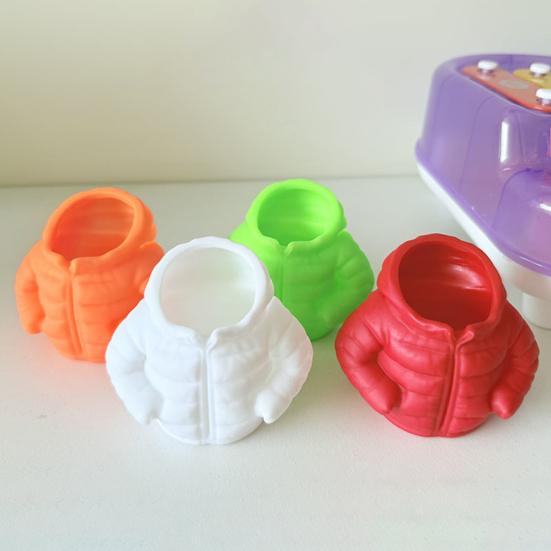 Down Jacket-Shaped Pen Holder Creative Desk Organizer for Makeup Brushes And Stationery Creative Unique School Supplies