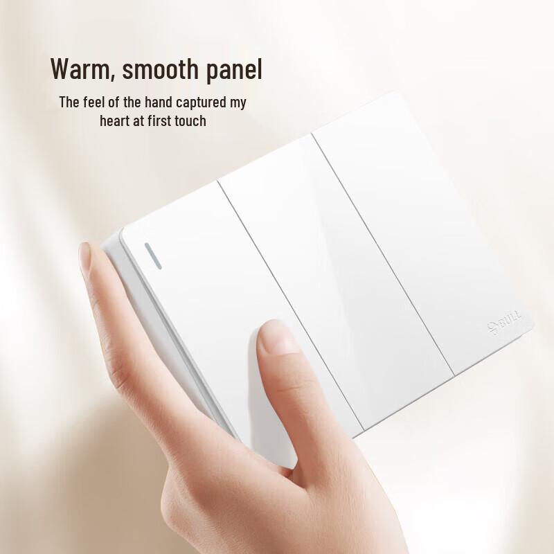 BULL Surface Mount 3-Gang Double Control Switch Socket