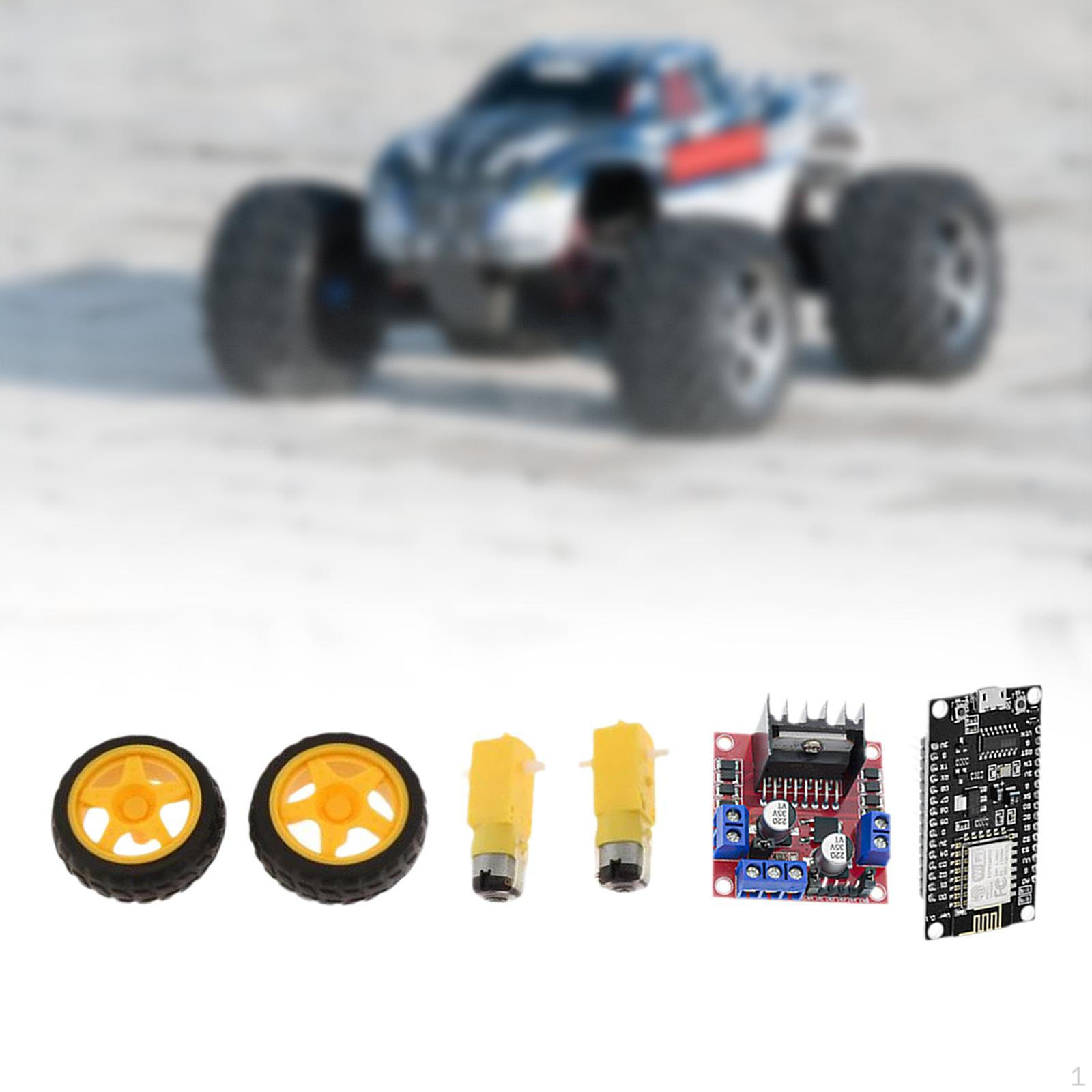 

Smart Robot Car Chassis Kit Toy Accessories Sturdy High Performance Supply Motor Education
