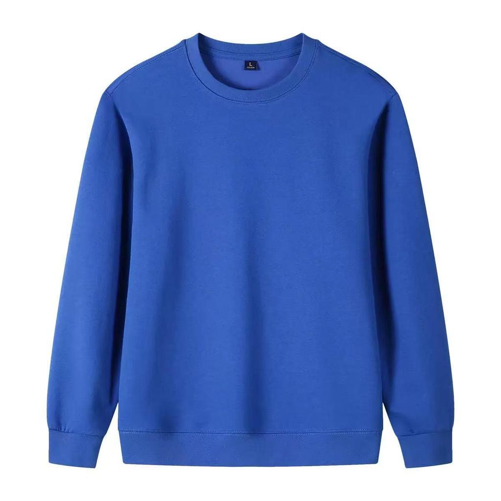Long-Sleeve Round Neck 320g Pure Cotton Logo Hoodie