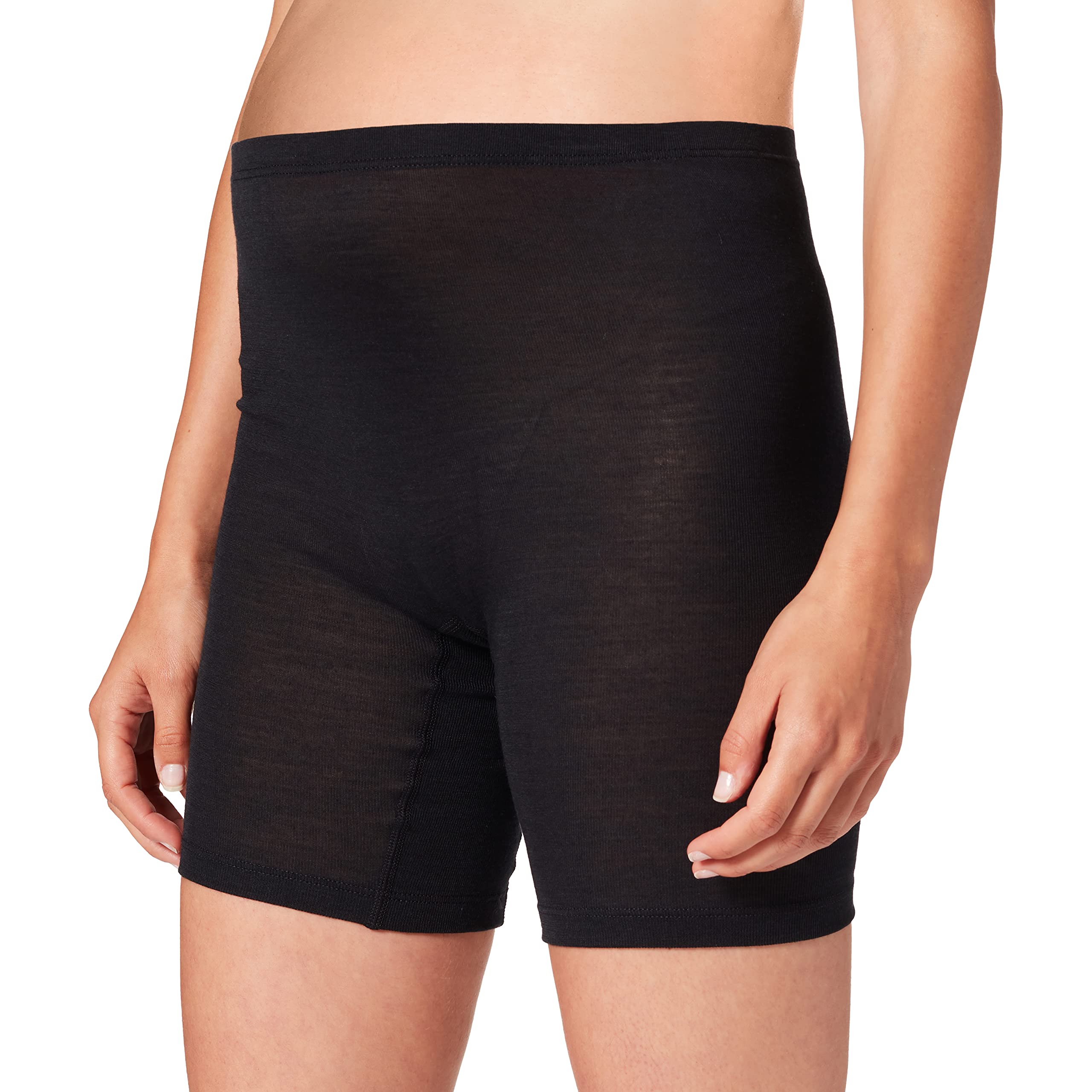 

HANRO Women s Woolen Silk W Short Leg Pant 71421, Black, Small