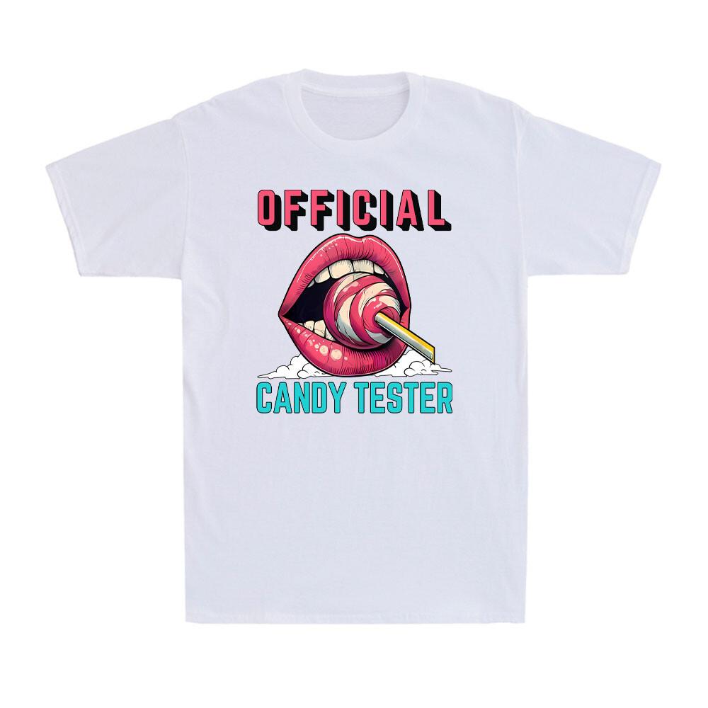 Candy Tester Sweet Lollipop Taster Funny Candy Vintage Men s Cotton T-Shirt XXL