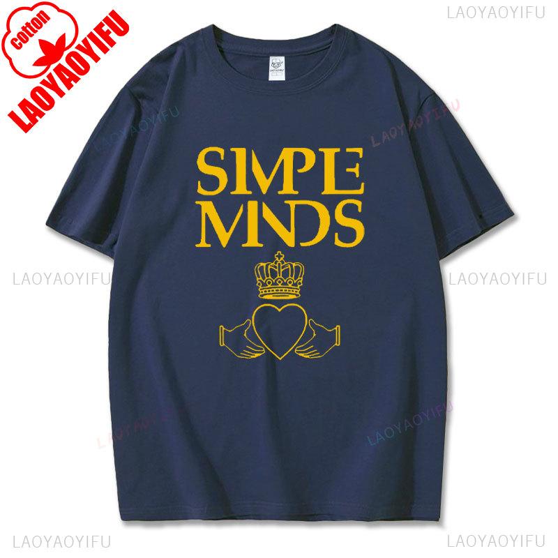 

SIMPLE MINDS Rock Band Graphic T Shirts Summer Fashion Funny Pattern Cotton T-shirt Vintage Cool Women Men Streetwear Camisetas M